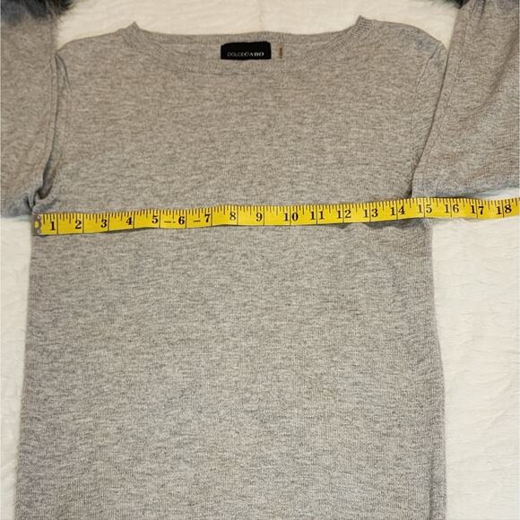 Dolce Cabo Faux Fur Cuff Pullover Sweater, Size Medium - Picture 8 of 12